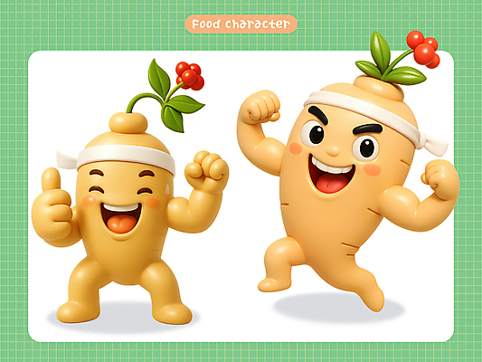 PSD 편집이미지 포즈 3D캐릭터 미소 사람없음 세트 3D 파이팅 인삼 음식캐릭터 따봉 인삼캐릭터 편집3D 캐릭터 음식 모션 표정 최고 삼 디지털합성 파일형식
