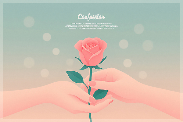 PSD 손 분홍색 프로포즈 일러스트 사랑 신체부위 장미 주기 보케 청록색 성년의날 국내일러스트 기념일 꽃 감정 컬러 모션 사람 파일형식