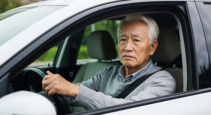 JPG 편집이미지 할아버지 노년 남자 자동차 한명 상반신 잡기 운전사 자동차핸들 의료성형뷰티 노인남자한명만 못마땅 고령운전 편집실사 AI인물포토 AI콘텐츠 직업 1 감정 육상교통 모션 사람 성인 운전 핸들 CG 남자한명만 노인남자만 파일형식 AI포토