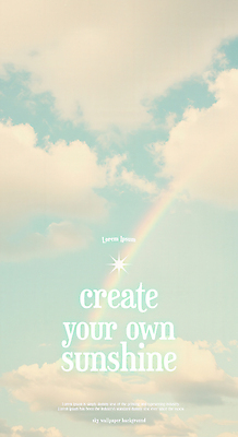 PSD 구름 편집이미지 무지개 하늘 사람없음 메시지 감성 이미지편집 자연요소 컨셉 파일형식