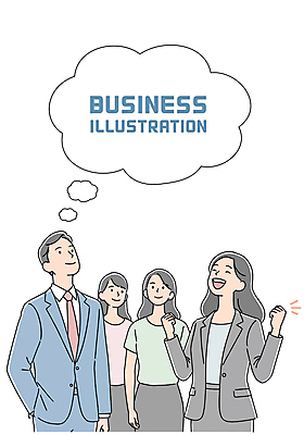 여자 남자 말풍선 일러스트 미소 정장 여러명 상반신 성인 손들기 파이팅 비즈니스맨 비즈니스우먼 주머니손 성인만 국내일러스트 AI파일 옷 다수 비즈니스 모션 표정 사람 직장인 파일형식 벡터