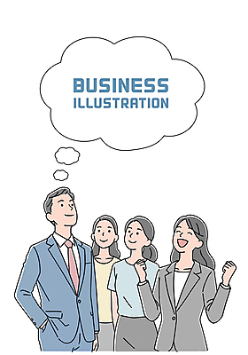 여자 남자 말풍선 일러스트 미소 정장 여러명 상반신 성인 손들기 파이팅 비즈니스맨 비즈니스우먼 주머니손 성인만 국내일러스트 AI파일 옷 다수 비즈니스 모션 표정 사람 직장인 파일형식 벡터