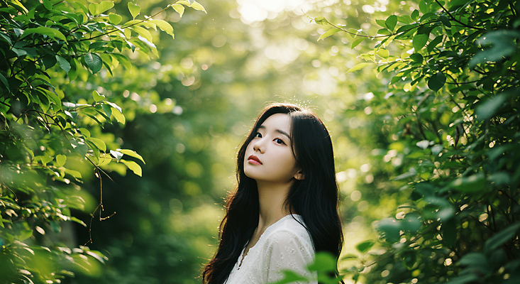 JPG 나무 편집이미지 여자 여유 자연 나뭇잎 한명 상반신 성인 햇빛 올려보기 숲속 힐링 의료성형뷰티 성인여자한명만 편집실사 AI인물포토 AI콘텐츠 식물 1 감정 잎 모션 사람 태양 숲 CG 생태계 여자한명만 성인여자만 파일형식 AI포토