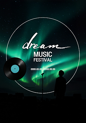 PSD 편집이미지 실루엣 음악 밤하늘 한명 사람 축제 레코드 마이크 오로라 이미지편집 1 음향기기 자연현상 하늘 문화예술 촬영기법 음반 야간 파일형식