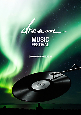 PSD 편집이미지 실루엣 음악 바다 밤하늘 한명 축제 레코드 오로라 이미지편집 1 자연현상 하늘 문화예술 촬영기법 사람 음반 야간 파일형식