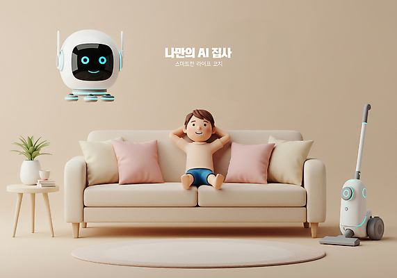 PSD 식물 편집이미지 남자 화분 쿠션 거실 탁자 미래 한명 미소 앉기 성인 소파 3D 손들기 카펫 과학기술 비행 베이지색 청소로봇 성인남자한명만 집사 AI_인공지능 이미지편집 편집3D 1 컬러 가구 컨셉 의자 모션 기술 표정 사람 로봇 디지털합성 하인 남자한명만 성인남자만 파일형식