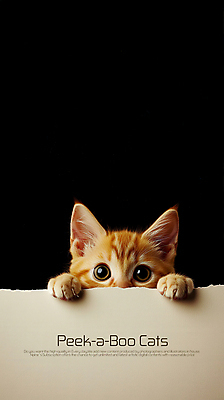 PSD 편집이미지 한마리 포스터 종이 사람없음 귀여움 검은색 고양이 놀람 심플 놀래키기 숨기 숨바꼭질 이미지편집 1 감정 컬러 컨셉 포유류 모션 표정 반려동물 파일형식