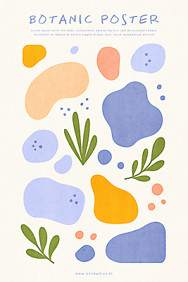 PSD 식물 포스터 일러스트 추상 사람없음 보테니컬아트 자연추상 국내일러스트 무늬 파일형식