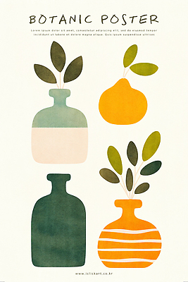 PSD 식물 포스터 화분 과일 일러스트 추상 사람없음 보테니컬아트 자연추상 국내일러스트 무늬 파일형식