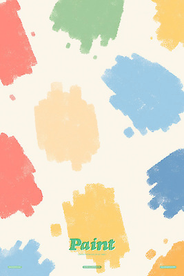 PSD 백그라운드 일러스트 붓터치 사람없음 페인트 얼룩 알록달록 국내일러스트 컬러풀 파일형식