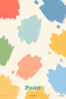 PSD 백그라운드 일러스트 붓터치 사람없음 페인트 얼룩 알록달록 국내일러스트 컬러풀 파일형식