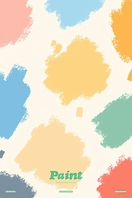 PSD 백그라운드 일러스트 붓터치 사람없음 페인트 얼룩 알록달록 국내일러스트 컬러풀 파일형식