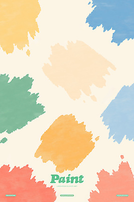 PSD 백그라운드 일러스트 붓터치 사람없음 페인트 얼룩 알록달록 국내일러스트 컬러풀 파일형식