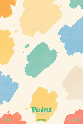 PSD 백그라운드 일러스트 붓터치 사람없음 페인트 얼룩 알록달록 국내일러스트 컬러풀 파일형식