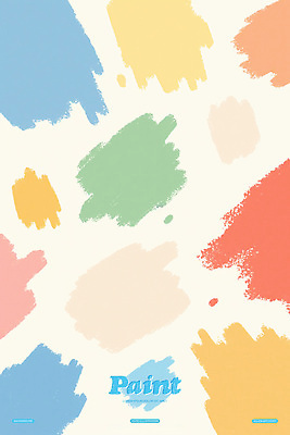 PSD 백그라운드 일러스트 붓터치 사람없음 페인트 얼룩 알록달록 국내일러스트 컬러풀 파일형식