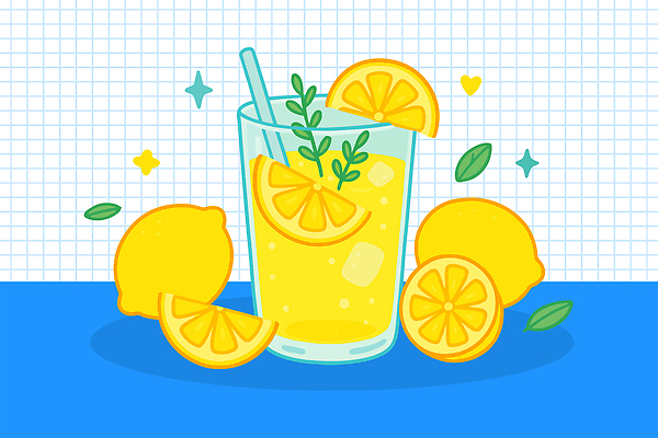 잎 일러스트 단면 빨대 사람없음 파란색 반짝임 노란색 레몬 레모네이드 슬라이스 각얼음 음료수컵 국내일러스트 AI파일 식물 컬러 과일 모션 컵 얼음 에이드 파일형식 벡터