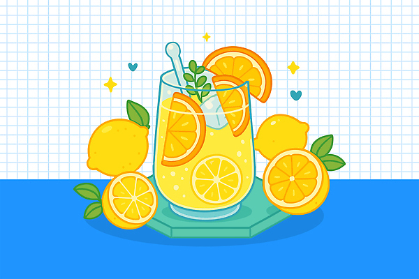 잎 일러스트 단면 사람없음 파란색 반짝임 노란색 하트 막대기 레몬 레모네이드 컵받침 슬라이스 각얼음 음료수컵 국내일러스트 AI파일 모양 식물 컬러 과일 모션 컵 얼음 받침대 에이드 파일형식 벡터