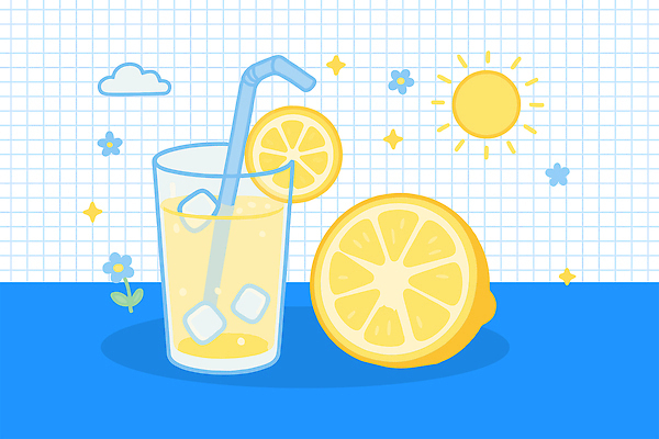 꽃 잎 일러스트 단면 빨대 사람없음 파란색 반짝임 노란색 레몬 레모네이드 슬라이스 구름모양 각얼음 음료수컵 해모양 국내일러스트 AI파일 모양 식물 컬러 과일 모션 컵 얼음 에이드 파일형식 벡터 구름_자연