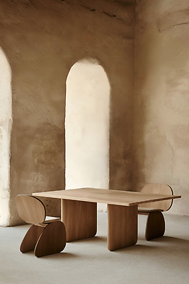 JPG 편집이미지 의자 실내 사람없음 인테리어 모던 아치 나무의자 나무탁자 우드 편집실사 AI포토 AI콘텐츠 디자인 가구 탁자 내부 목재 CG 파일형식