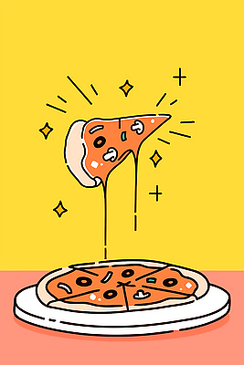 접시 일러스트 패스트푸드 사람없음 반짝임 노란색 늘이기 피자조각 피자치즈 국내일러스트 AI파일 식기 컬러 조각 모션 치즈 피자 인스턴트 파일형식 벡터