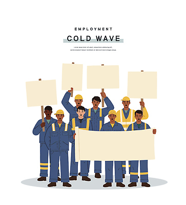 전신 모자 남자 일러스트 들기 여러명 성인 팻말 고용 성인남자만 건설근로자 노동조합 취업난 국내일러스트 AI파일 직업 잡화 다수 모션 프레임 사람 구직 채용 남자만 성인만 파일형식 벡터