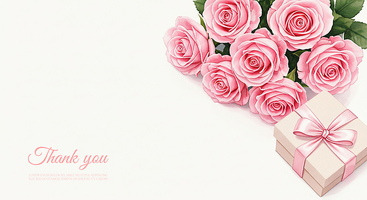 PSD 리본 분홍색 꽃다발 잎 일러스트 수채화 사람없음 선물상자 장미 어버이날 스승의날 감사 가정의달 로즈데이 은혜 국내일러스트 식물 기념일 꽃 감정 컬러 데이이벤트 선물 상자 5월 파일형식