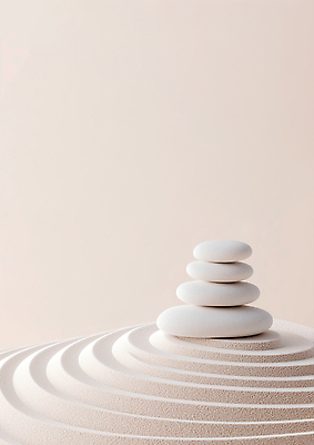 JPG 편집이미지 모래 백그라운드 불교 휴식 사람없음 힐링 편집실사 젠 AI포토 AI콘텐츠 종교 컨셉 쌓기 돌_바위 CG 파일형식