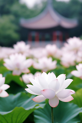 JPG 나무 편집이미지 백그라운드 불교 휴식 연꽃 사람없음 연잎 정자 힐링 편집실사 AI포토 AI콘텐츠 식물 건축물 꽃 종교 컨셉 잎 CG 파일형식