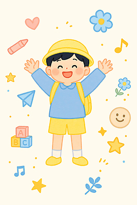 전신 PSD 알파벳 남자 꽃 별 어린이 가방 음표 일러스트 한명 미소 소년 반짝임 블록 유치원생 만세 하트 종이비행기 크레파스 유치원복 매기 이모티콘 스마일락스 유치원모자 소년한명만 연노랑색 국내일러스트 자연요소 모양 식물 모자_잡화 1 기호 영어 잡화 옷 음악 모션 학용품 표정 사람 노란색 종이접기 남자한명만 소년만 파일형식