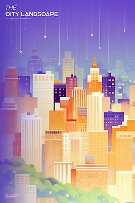 PSD 별 일러스트 산 사람없음 건물 파란색 빛 도시풍경 고층빌딩 도심 국내일러스트 자연요소 건축물 컬러 풍경 빌딩 도시 파일형식