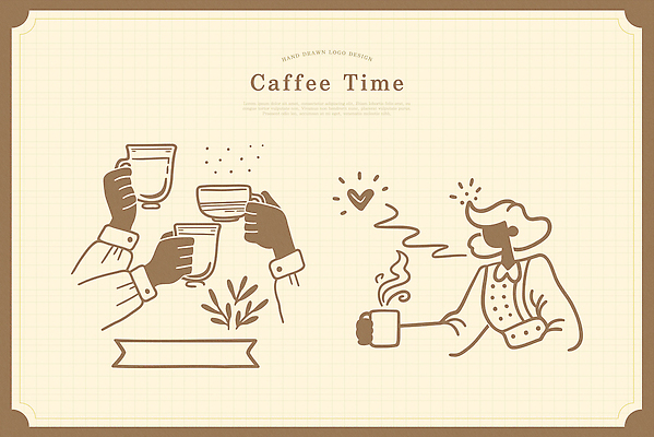손 잎 라인일러스트 일러스트 티타임 사람모양 들기 신체부위 갈색 하트 수증기 커피잔 심볼 라인아트 베이지색 국내일러스트 AI파일 모양 식물 커피 선 컬러 모션 휴식 잔 사람 파일형식 벡터