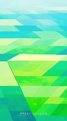 PSD 일러스트 자연 초원 사람없음 초록색 기하학 국내일러스트 컬러 무늬 생태계 파일형식