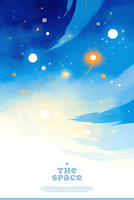 PSD 일러스트 하늘 사람없음 파란색 빛 우주 은하수 별빛 국내일러스트 별 컬러 자연 파일형식