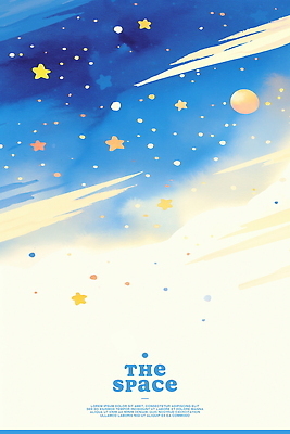 PSD 일러스트 하늘 사람없음 파란색 우주 유성 은하수 별빛 국내일러스트 별 컬러 자연 빛 파일형식