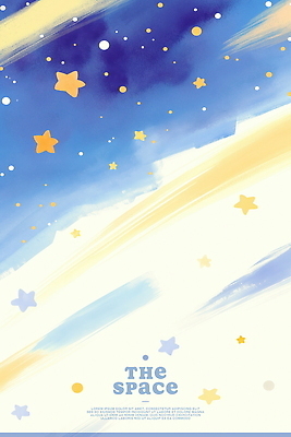 PSD 일러스트 하늘 사람없음 파란색 우주 유성 은하수 별빛 국내일러스트 별 컬러 자연 빛 파일형식