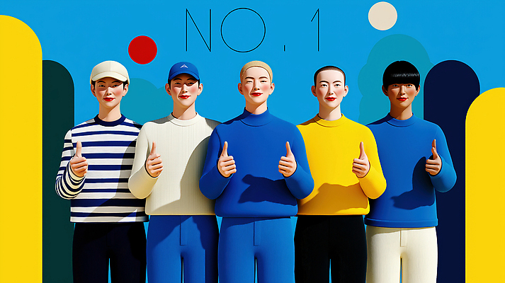 PSD 편집이미지 모자 남자 포즈 협력 미소 여러명 성인 파란색 넘버원 따봉 성인남자만 이미지편집 잡화 컬러 다수 표정 사람 최고 남자만 성인만 파일형식