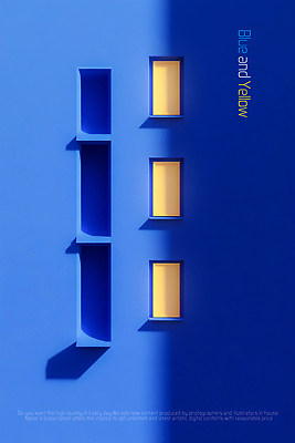 PSD 편집이미지 창문 그림자 사람없음 파란색 빛 노란색 새벽 이미지편집 자연요소 컬러 파일형식