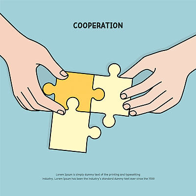 손 일러스트 협력 들기 신체부위 파란색 퍼즐 맞추기 국내일러스트 AI파일 컬러 모션 사람 파일형식 벡터