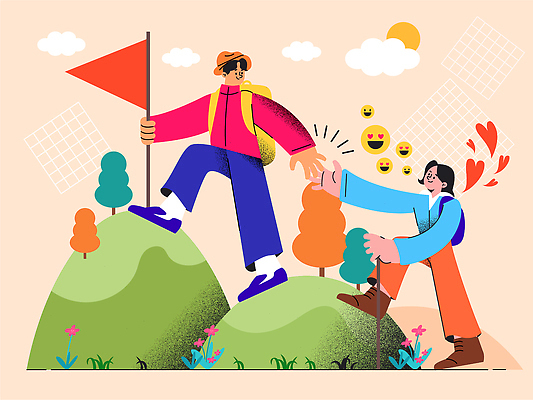 전신 나무 커플 여자 남자 꽃 일러스트 산 사랑 성인 두명 여름 운동 손잡기 등산 하트 깃발 등산복 오르기 등산가방 이모티콘 산정상 챙모자 성인만 국내일러스트 AI파일 모양 식물 모자_잡화 옷 계절 감정 가방 관계 모션 건강 사람 트래킹 정상 파일형식 벡터