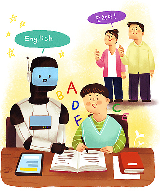 전신 PSD 알파벳 여자 남자 어린이 의자 일러스트 교재 영어교육 앉기 소년 상반신 성인 책 세명 태블릿 가리킴 기록 공존 휴머노이드 국내일러스트 영어 교육 가구 모션 사람 손짓 전자제품 스마트기기 로봇 파일형식