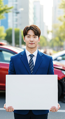 JPG 편집이미지 남자 자동차 한명 들기 정장 상반신 성인 햇빛 손상 팻말 충돌 자동차사고 찌그러짐 사고현장 자동차보험 의료성형뷰티 성인남자한명만 카피스페이스 편집실사 AI인물포토 AI콘텐츠 1 옷 육상교통 컨셉 모션 프레임 사람 태양 공백 교통사고 사건 CG 보험 남자한명만 성인남자만 파일형식 AI포토