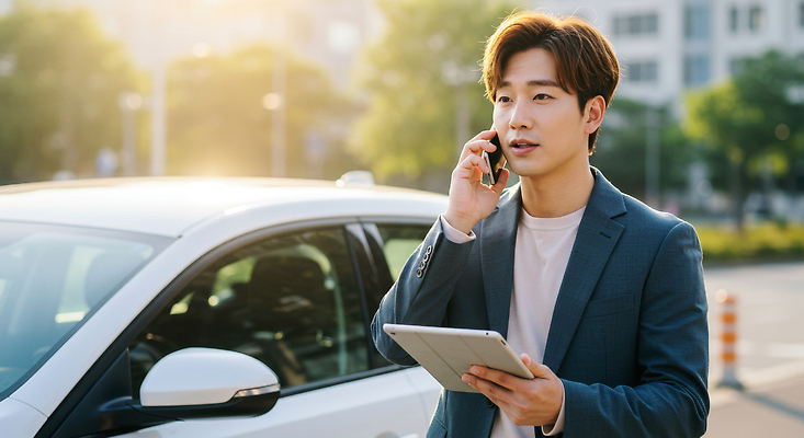 JPG 편집이미지 남자 자동차 한명 들기 상반신 성인 태블릿 햇빛 충돌 통화 자동차사고 자동차보험 의료성형뷰티 성인남자한명만 편집실사 AI인물포토 AI콘텐츠 1 육상교통 모션 사람 전자제품 스마트기기 태양 교통사고 CG 보험 남자한명만 성인남자만 파일형식 AI포토