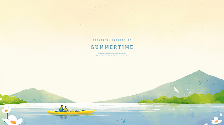 PSD 나무 커플 여자 남자 꽃 호수 일러스트 조류 수채화 산 상반신 성인 두명 여름풍경 승차 카누 감성 성인만 국내일러스트 식물 동물 컨셉 관계 모션 사람 풍경 수상스포츠 파일형식 여름_계절