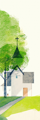 JPG 나무 세로배너 기독교 길 십자가 일러스트 수채화 그림자 풍경 잔디 사람없음 초록색 교회 마음 안식처 국내일러스트 AI일러스트 AI콘텐츠 식물 배너 종교 컬러 종교건축 휴식 건물 세로 파일형식