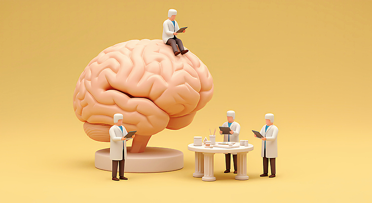 JPG 전신 편집이미지 남자 탁자 실험 마스크 들기 앉기 여러명 성인 노란색 3D 의사가운 뇌 서류판 수술모 성인남자만 편집3D AI컴퓨터그래픽 AI콘텐츠 컬러 가구 다수 모션 사람 사무용품 의사 가운 디지털합성 남자만 성인만 파일형식