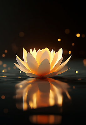 JPG 편집이미지 물결 한송이 연꽃 사람없음 빛 반사 갈색 어둠 보케 편집실사 AI포토 AI콘텐츠 1 꽃 컬러 CG 송이 파일형식