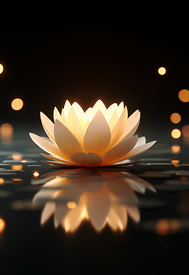 JPG 편집이미지 물결 한송이 연꽃 사람없음 빛 반사 갈색 어둠 보케 편집실사 AI포토 AI콘텐츠 1 꽃 컬러 CG 송이 파일형식