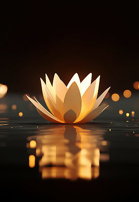 JPG 편집이미지 물결 한송이 연꽃 사람없음 빛 반사 갈색 어둠 보케 편집실사 AI포토 AI콘텐츠 1 꽃 컬러 CG 송이 파일형식