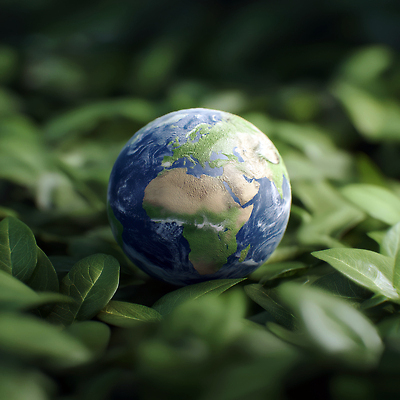 JPG 편집이미지 지구 잎 사람없음 초록색 풀 지구의날 편집실사 AI컴퓨터그래픽 AI콘텐츠 식물 기념일 컬러 CG 파일형식