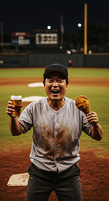 JPG 편집이미지 여자 남자 응원 웃음 들기 여러명 성인 손들기 기쁨 군중 즐거움 야구경기 응원복 맥주잔 관람 야구장 의료성형뷰티 성인만 치맥 편집실사 AI인물포토 AI콘텐츠 옷 감정 다수 술잔 스포츠시설 모션 맥주 표정 사람 치킨 야구 CG 파일형식 AI포토